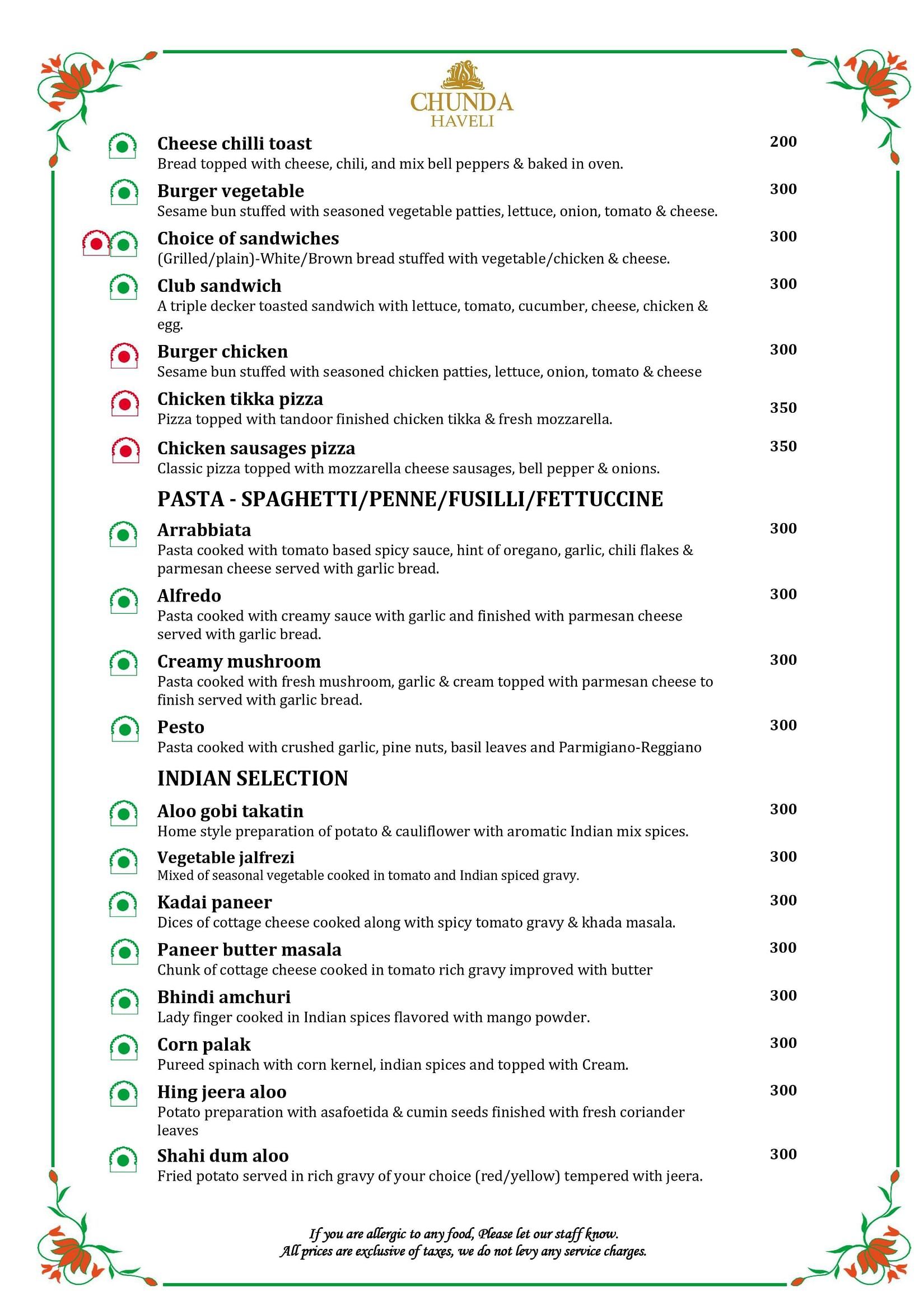Menu QR Code Rate Chunda Haveli Update On 26.12.2023x (1)-3 page-0001
