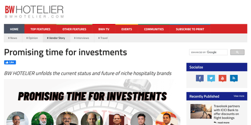 article about promising time for investments