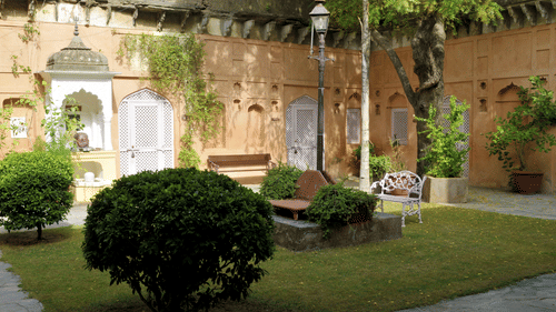 Neemrana Fort-Palace - 15th Century, Delhi-Jaipur Highway Neemrana Wing IV Neemrana Fort-Palace Alwar Rajasthan