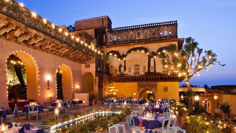 Neemrana Fort-Palace - 15th Century, Delhi-Jaipur Highway Neemrana Wing II Neemrana Fort-Palace Alwar Rajasthan