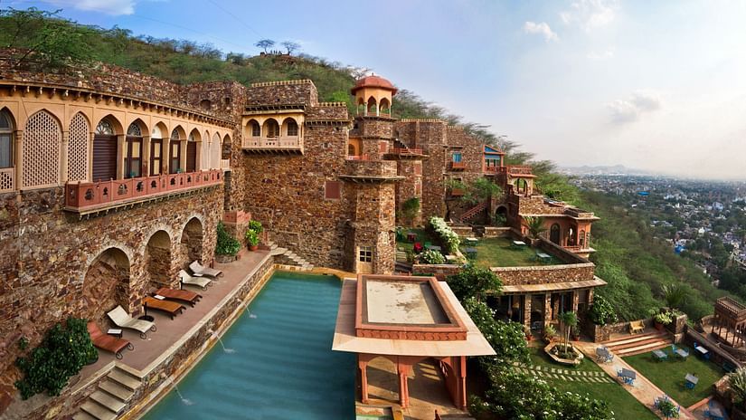 Neemrana Fort-Palace - 15th Century, Delhi-Jaipur Highway Neemrana Wing VII Neemrana Fort-Palace Alwar Rajasthan
