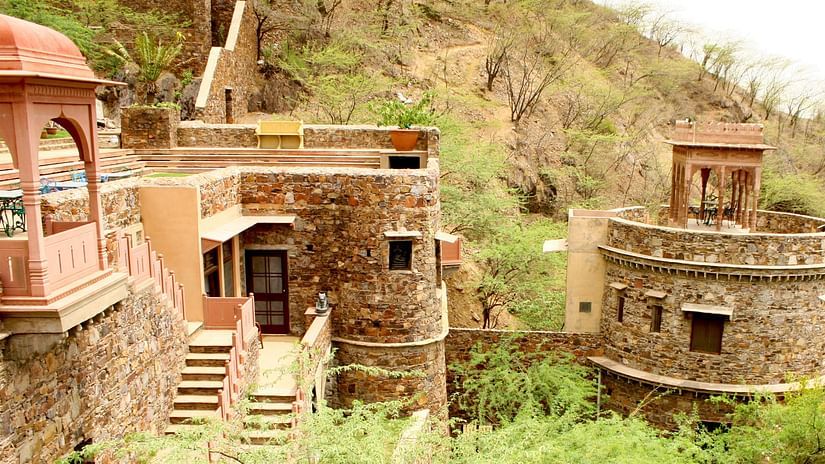 Neemrana Fort-Palace - 15th Century, Delhi-Jaipur Highway Neemrana Wing VI Neemrana Fort-Palace Alwar Rajasthan