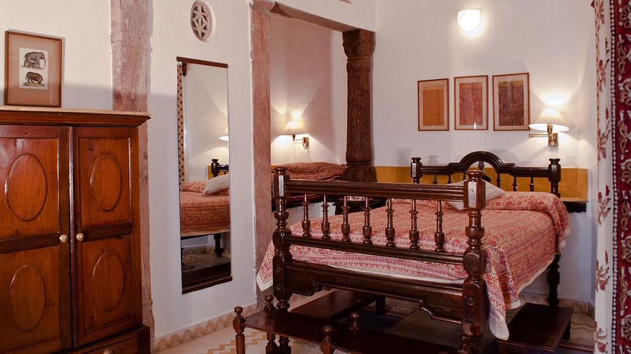 Neemrana Fort-Palace - 15th Century, Delhi-Jaipur Highway Neemrana Chandan Mahal Neemrana Fort-Palace Alwar Rajasthan