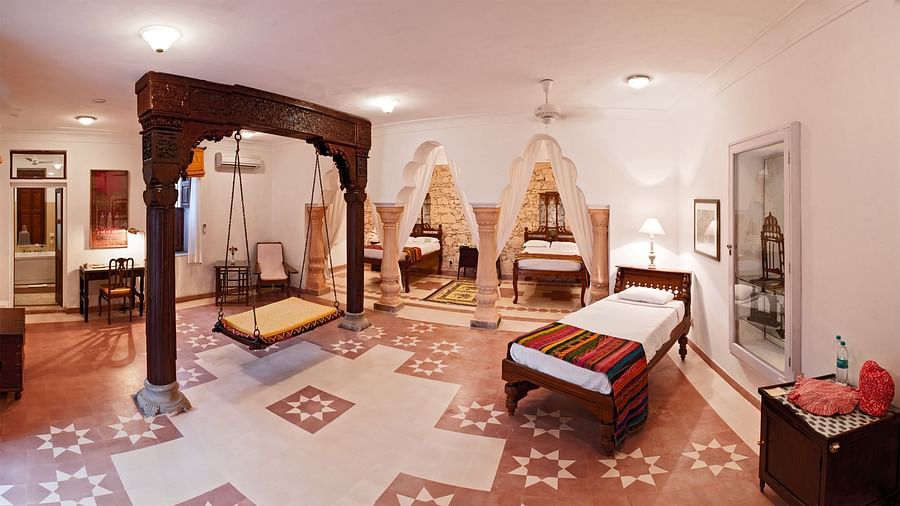 Neemrana Fort-Palace - 15th Century, Delhi-Jaipur Highway Neemrana Sheela Mahal - Fort View Neemrana Fort-Palace Alwar Rajasthan