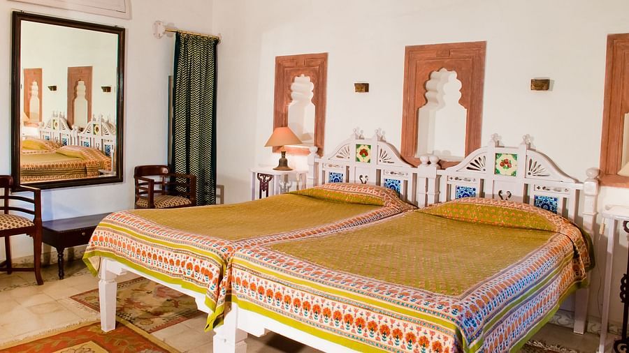 Neemrana Fort-Palace - 15th Century, Delhi-Jaipur Highway Neemrana Tulsi Mahal Neemrana Fort-Palace Alwar Rajasthan