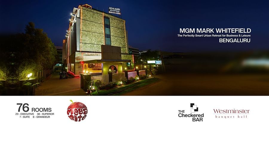 banner showcasing the facade of MGM Mark Whitefield