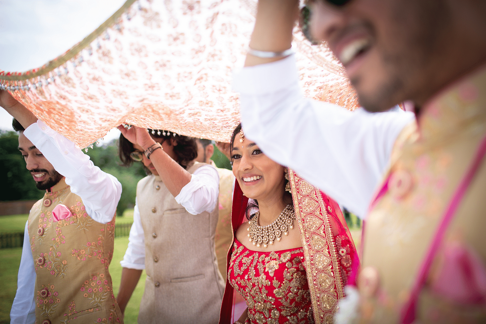 A wedding procession where the bride is escorted to the venue - Rhythm Lonavala