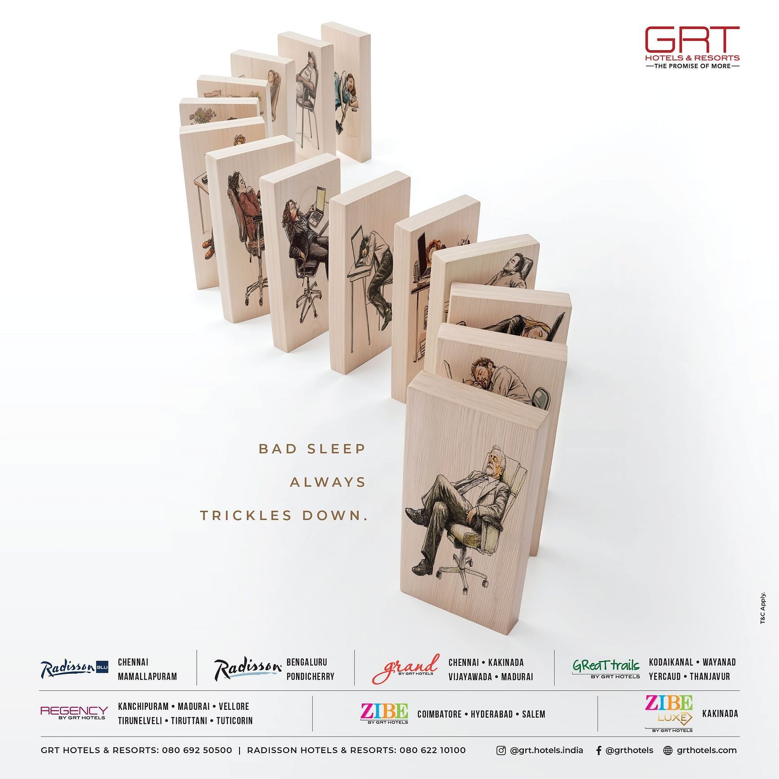 A creative banner for GReaT Sleep at GRT Hotels