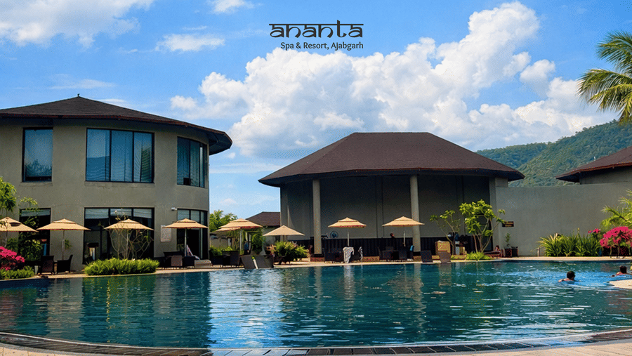 A-night Summer Package at Ananta Spa and Resort, Ajabgarh where accommodation starts at 1NR 11,999 on double sharing, and includes other benefits like buffet dinner, 20% discount on food and beverages, and more.