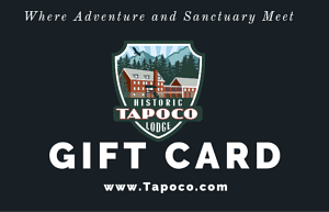 the gift card of  - Historic Tapoco Lodge along with the logo