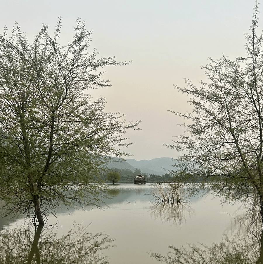 Ajabgarh Lake-Sunset - Sundowners by Ajabgarh Dam-Annie