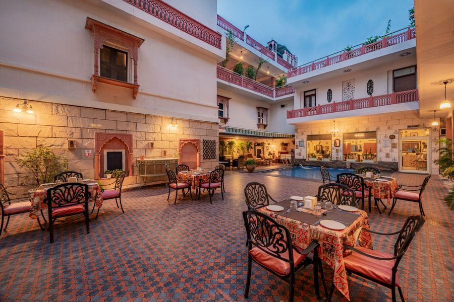 Poolside Courtyard - Boutique Hotel in Jaipur-Suryaa Villa-7
