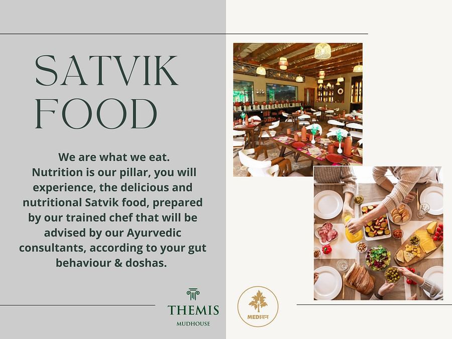 Satvik food Brochure for Themis Mudhouse - A Nature's Retreat Resort & Wellness