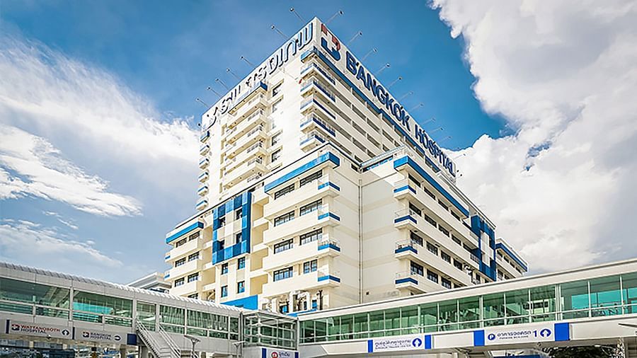a view of Bangkok Hospital during daytime