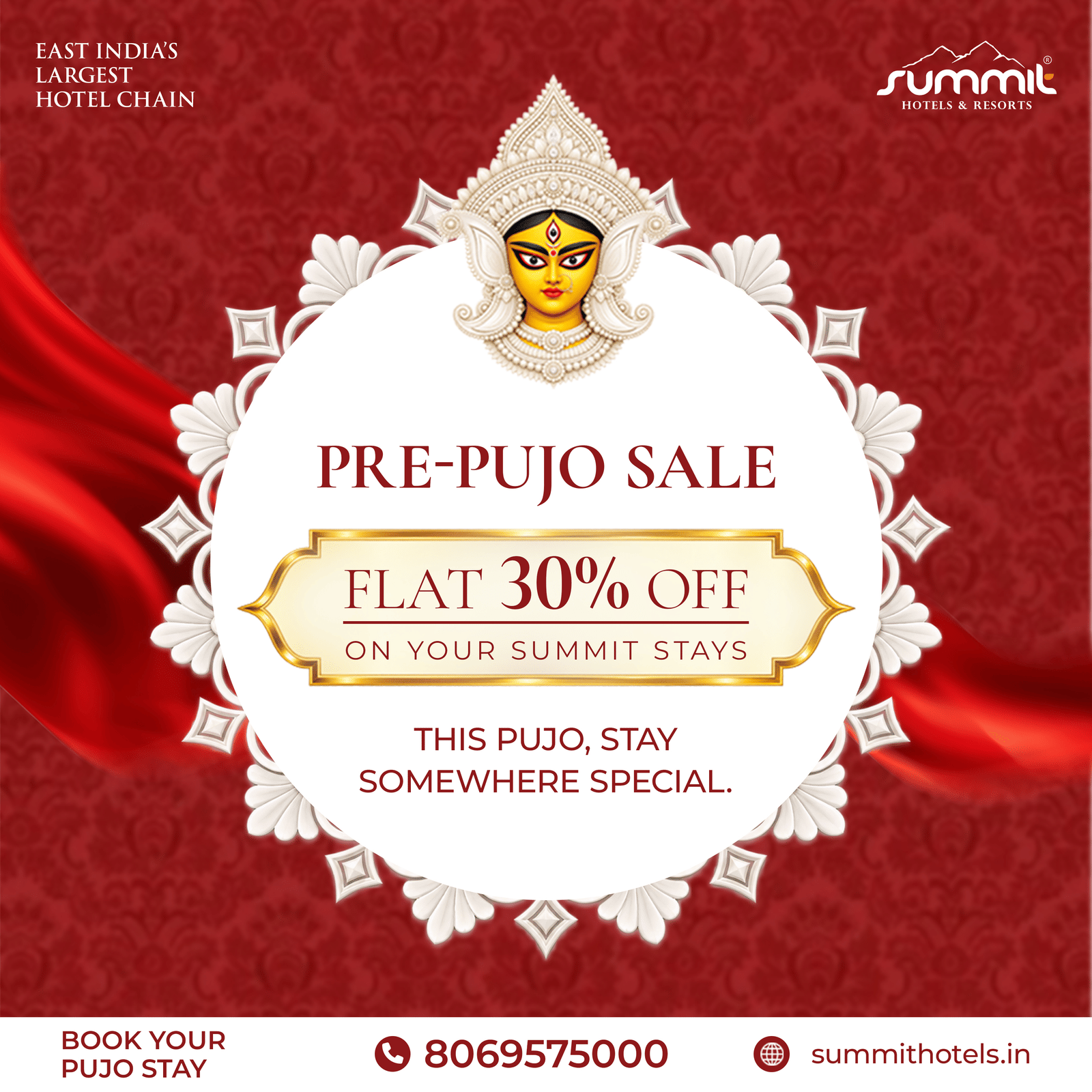 Grab this pre-pujo sale and book your stay with us and enjoy 30% off on your stay at Summit Hotels & Resorts.