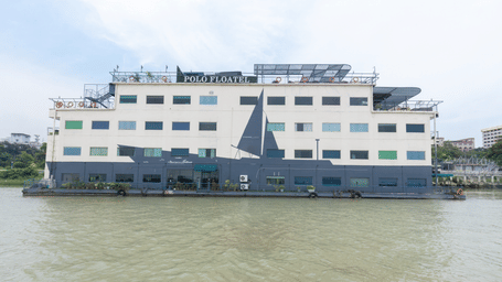 view of the facade of Polo Floatel and the river Hoogly - Polo Floatel Kolkata