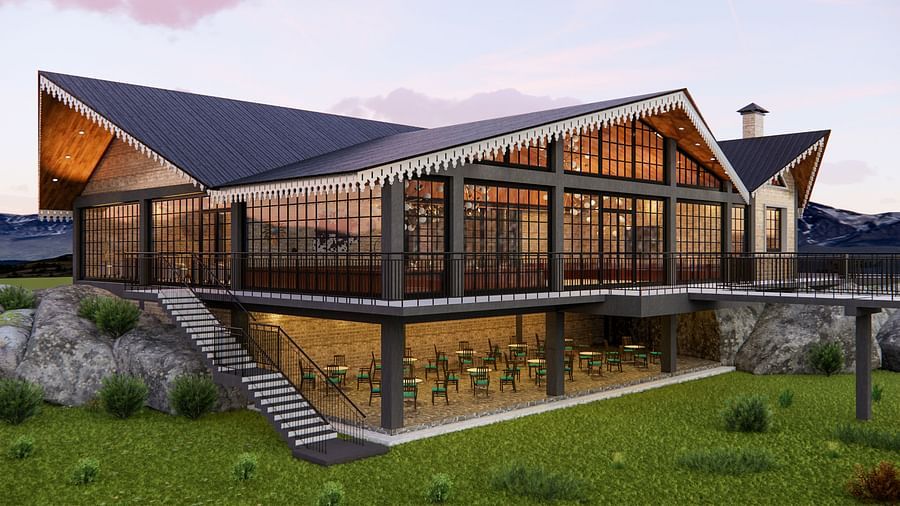 exterior facade of a villa - Polo Orchid Resort, Cherrapunji