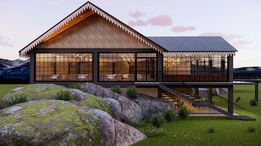 exterior facade of a villa - Polo Cherrapunjee Resort