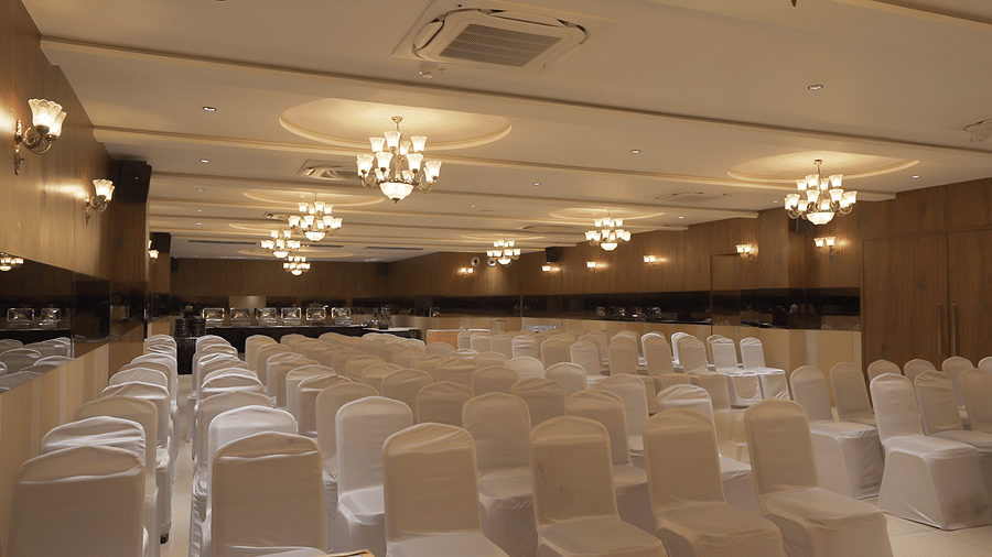 Image of a Imperial hall with central air-conditioning with well arranged seating area - Pride Resort, Rajkot