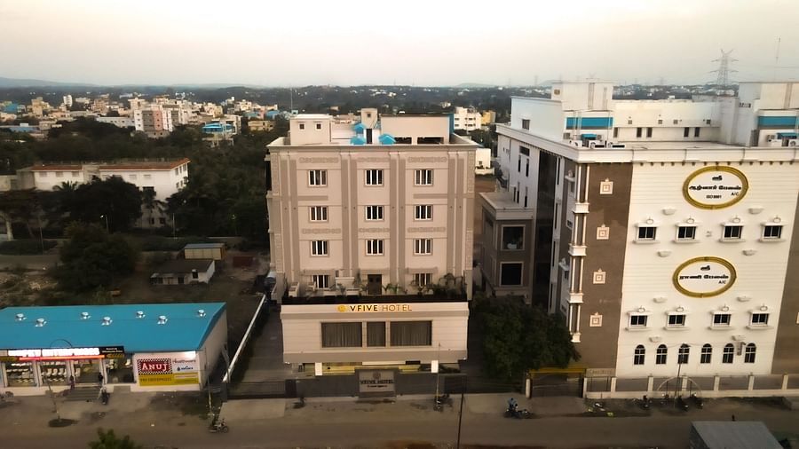 V Five Hotel - facade of the hotel