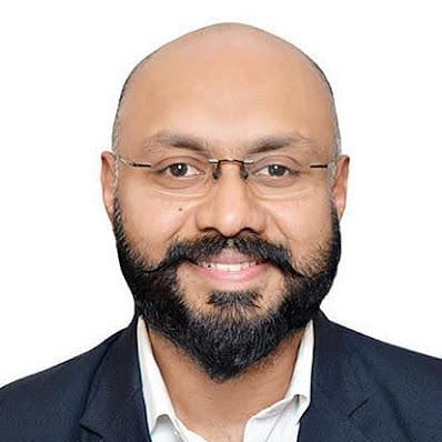 Portrait of a man in blazer - Bibhas Sarkar