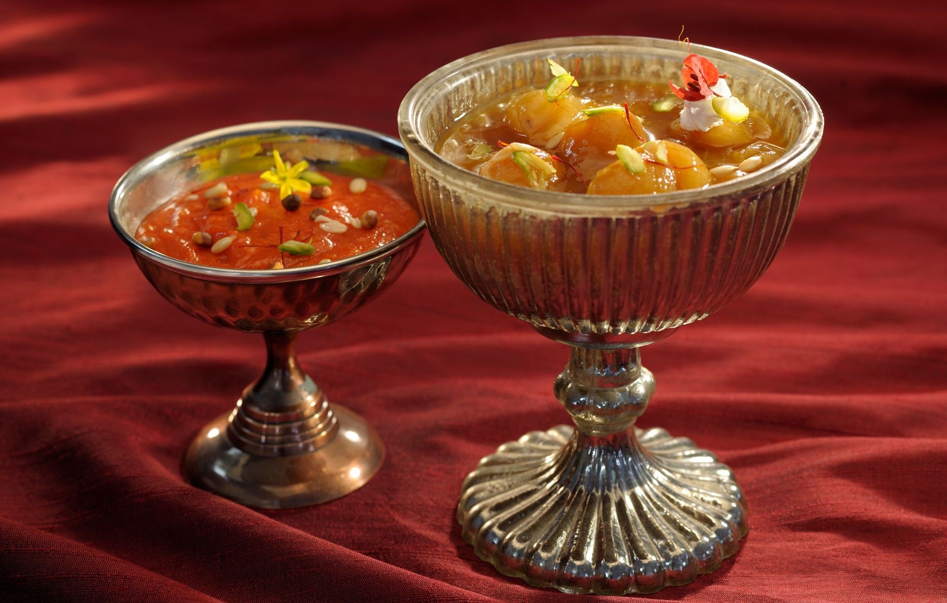 Qubani ka Meetha and Shahajahani ka Meetha desserts.