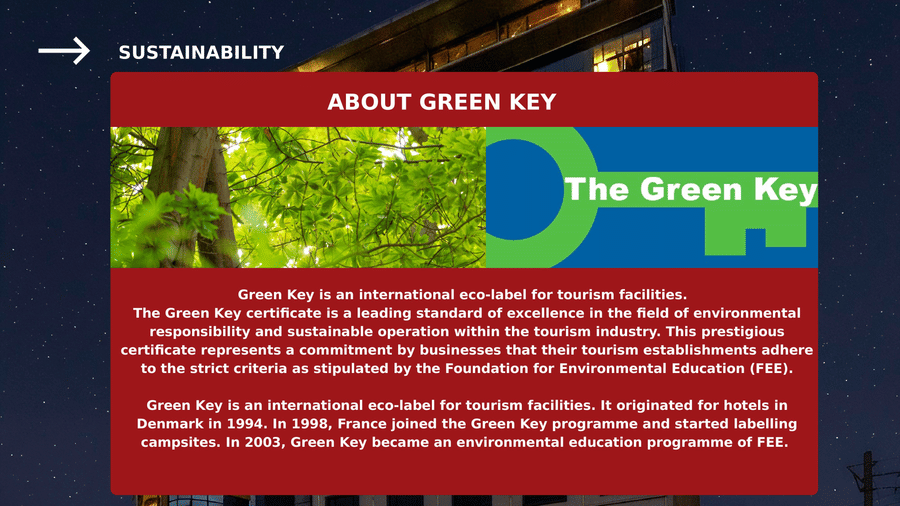 Best Western Premier Westlands creative for green key projecting information about green key.