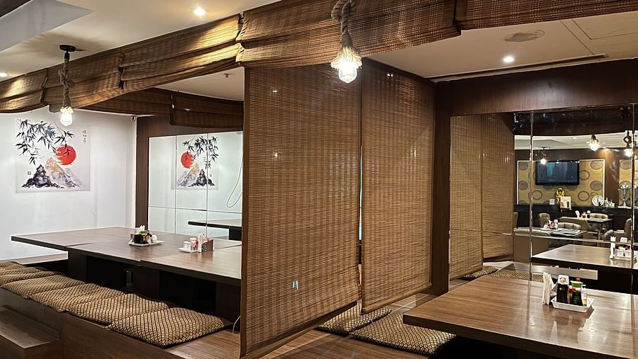 Asagao restaurant with Japanese style or Zashiki-style seating and traditional interiors3