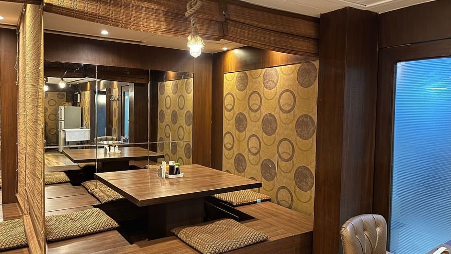 Asagao restaurant with Japanese style or Zashiki-style seating and traditional interiors2