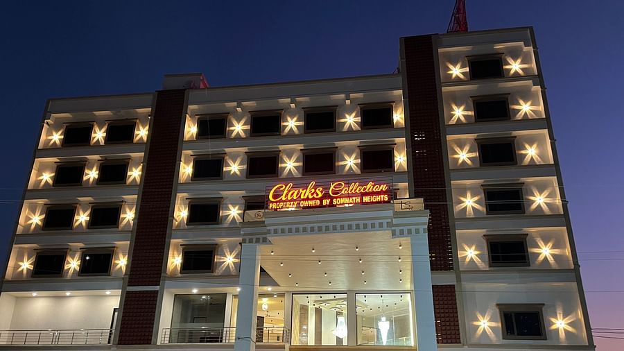 Facade image of the hotel at Clarks Collection, Somnath
