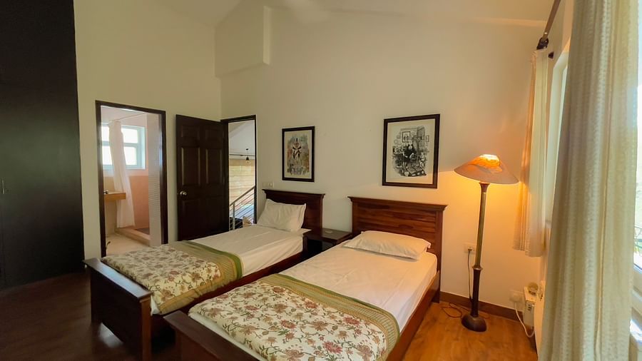 Another view of single twin beds at el benito goa