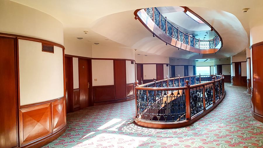 staircase at the orchid hotel mumbai vile parle 
