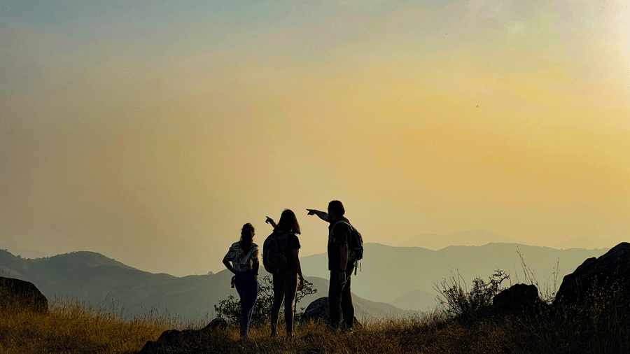Sunset hike with coffee at Plantation Resort, Sakleshpur