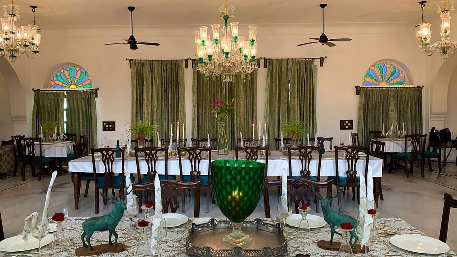 image of the Dining area at Dev Shree, deogarh