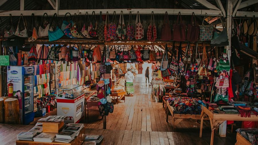 shop in a market