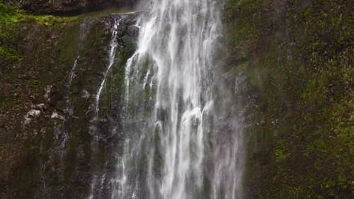Water gushing through the rocks at Dudhsagar Falls