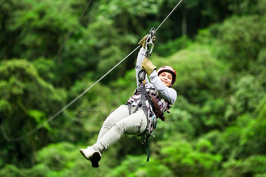 alt-text Zip- lining at Nature Trails