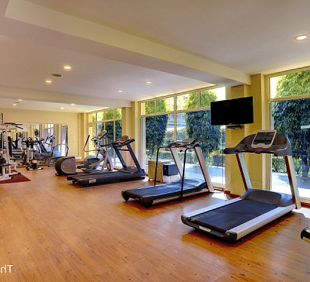 Treadmills at the Health Club of Hotel Clarks Shiraz, Agra