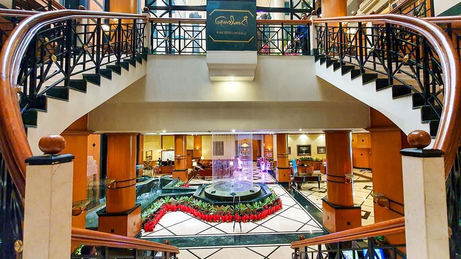 interior of our hotel in mumbai