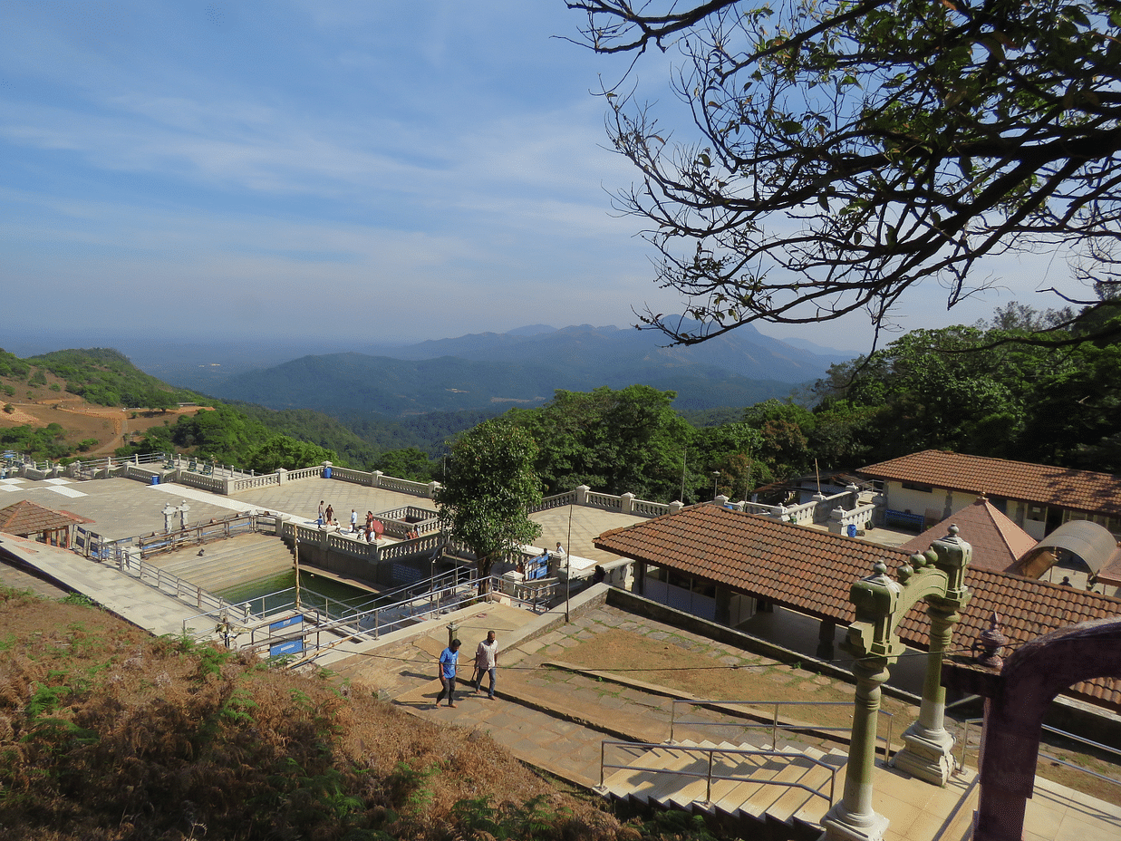 A view of Talakaveri Temple Talacauvery and surroundings - Cliff Edge Coorg