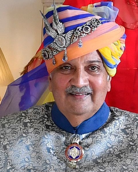 An image of the President of Honour, H.H Gajsingh II