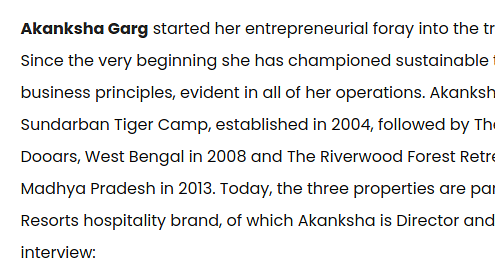 Interview of akanksha garg
