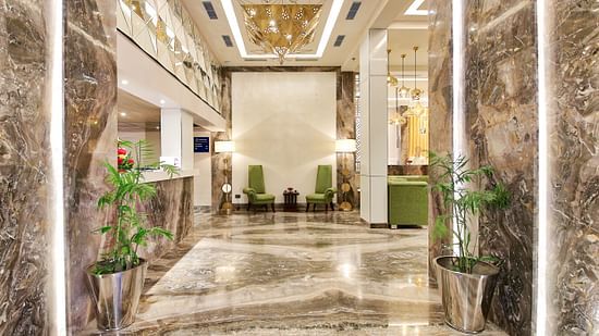 Lobby at our hotel in Jaipur, Golden Tulip Essential, Jaipur