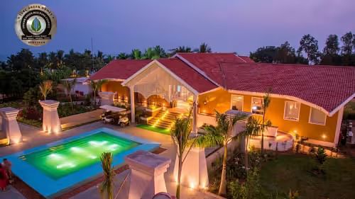 Aerial view of Swosti Chilika Resort