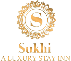 A logo which reads, 'Sukhi - A Luxury Stay Inn'.
