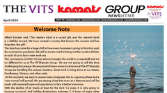an image of the VITS Hotels & Resorts newsletter with an article speaking about the hotels