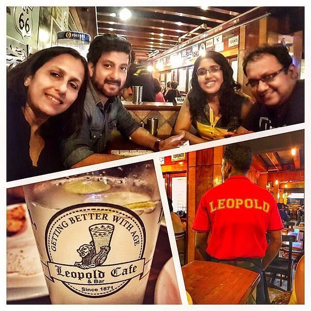 People hanging out at Leopold cafe.