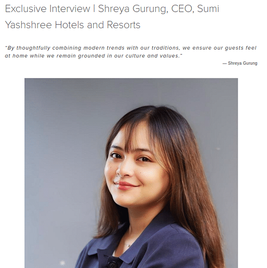 Media Coverage of Sumi Yashshree 