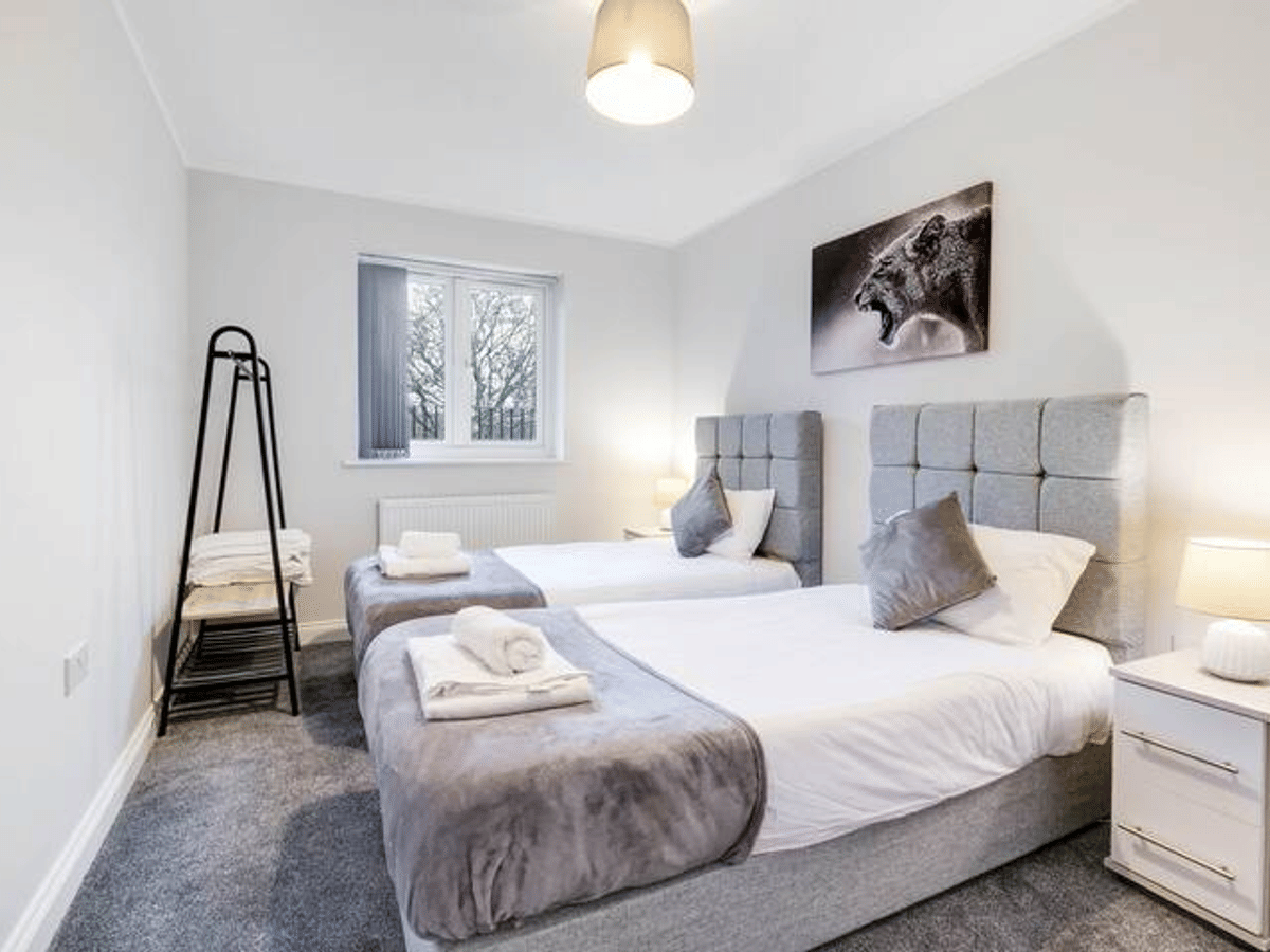 A second view of The Modern Apartment, a two-bedroom 360Stays home with parking