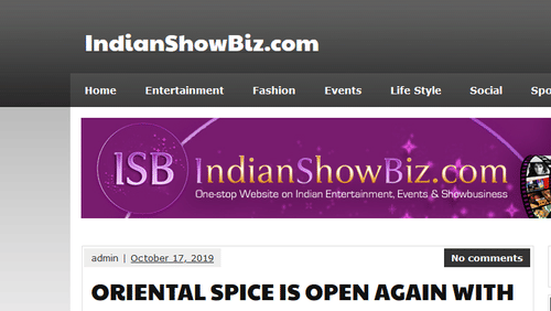 Oriental Spice at Pride Plaza Hotel Date.17-10-2019 Indian Show Biz Com.